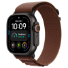 Apple Watch Ultra 4 49mm, Black Titanium, Alpine Loop Burgundy, M