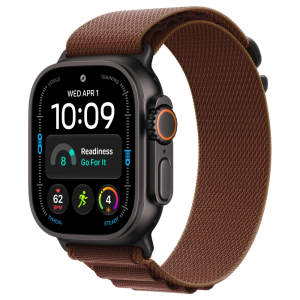 Apple Watch Ultra 4 49mm, Black Titanium, Alpine Loop Burgundy, S