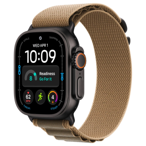 Apple Watch Ultra 4 49mm, Black Titanium, Alpine Loop Desert, S